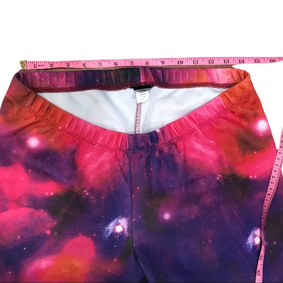 Torrid pink orange galaxy print leggings celestial clouds 00 10 clouds - Picture 7 of 8